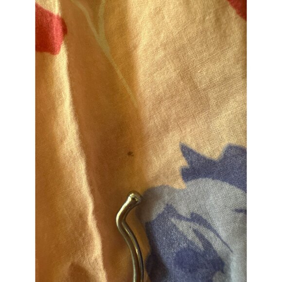 Eloise Floral Pajama Set Lace Trimmed Top = Large Bottoms = M Yellow Pink Cotto - Picture 8 of 9